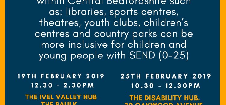 Parent Panel –  Reviewing Leisure Services 25th February 10.30am-12.30 The Disability Hub, Dunstable