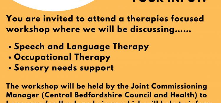 Children’s Therapies Workshop – 16th May 10am – 12pm